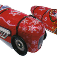 シルバークレーン　サンタレーシングカー化粧缶